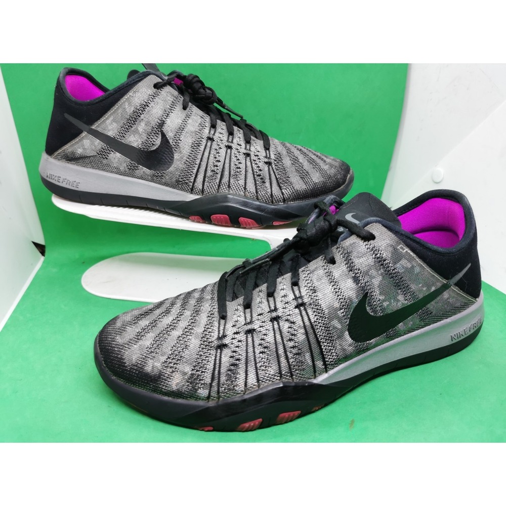Nike Womens Free TR6 849805-002 Gray Running Walking Shoes Sneakers Size 9